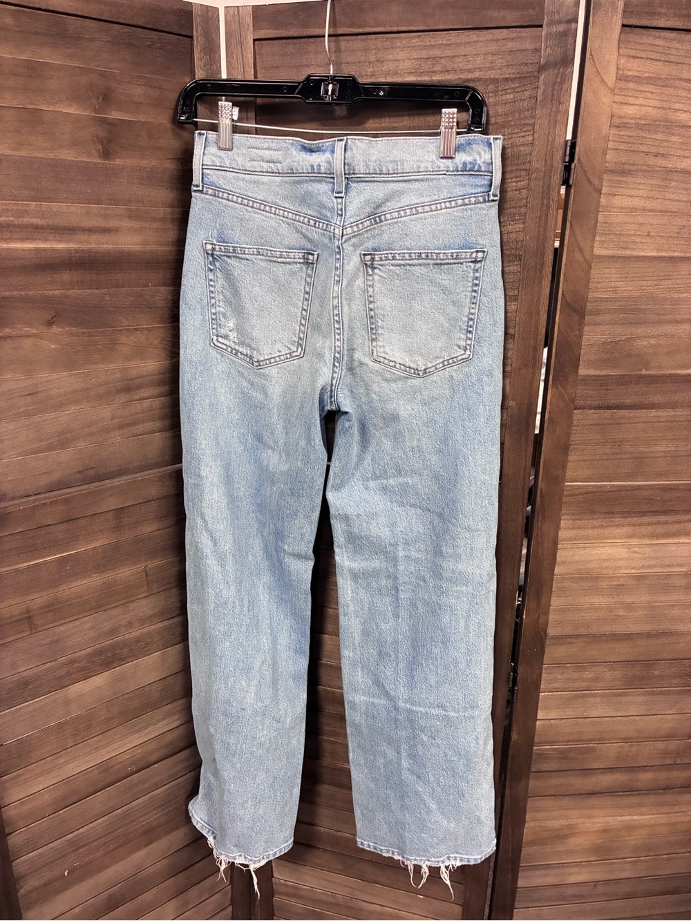 AYR Light Blue Distressed Straight-Leg Jeans - Picture 2 of 4